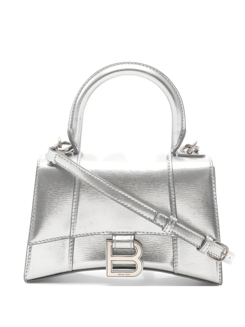 Balenciaga hourglass XS leather top handle bag